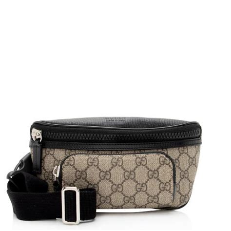 gucci small belt bag white|Gucci denim belt bag.